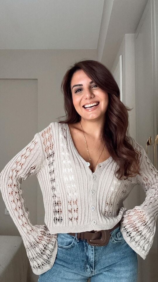 İspanyol Kol Hırka Taş