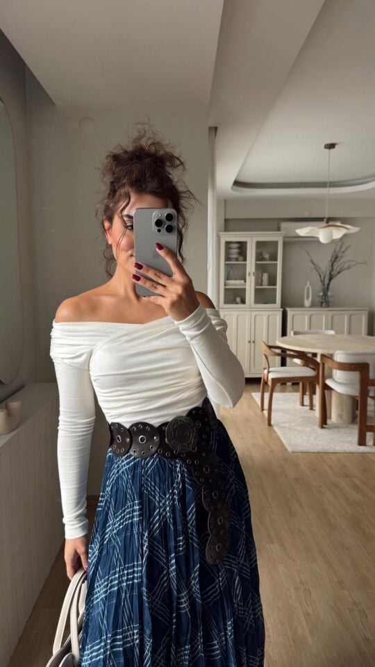 Drapeli Anvelop Bluz Ekru