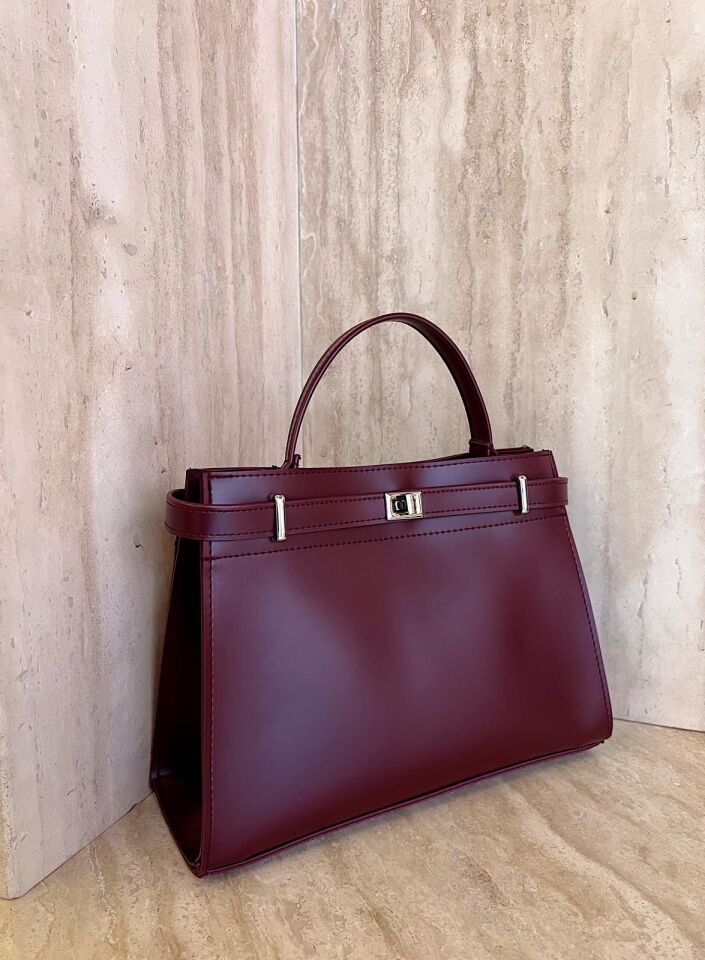 Verona Tote Çanta Bordo