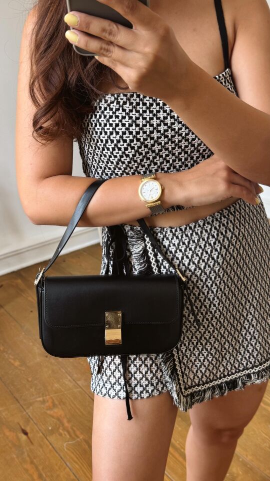 Emma Tokalı Siyah Çanta