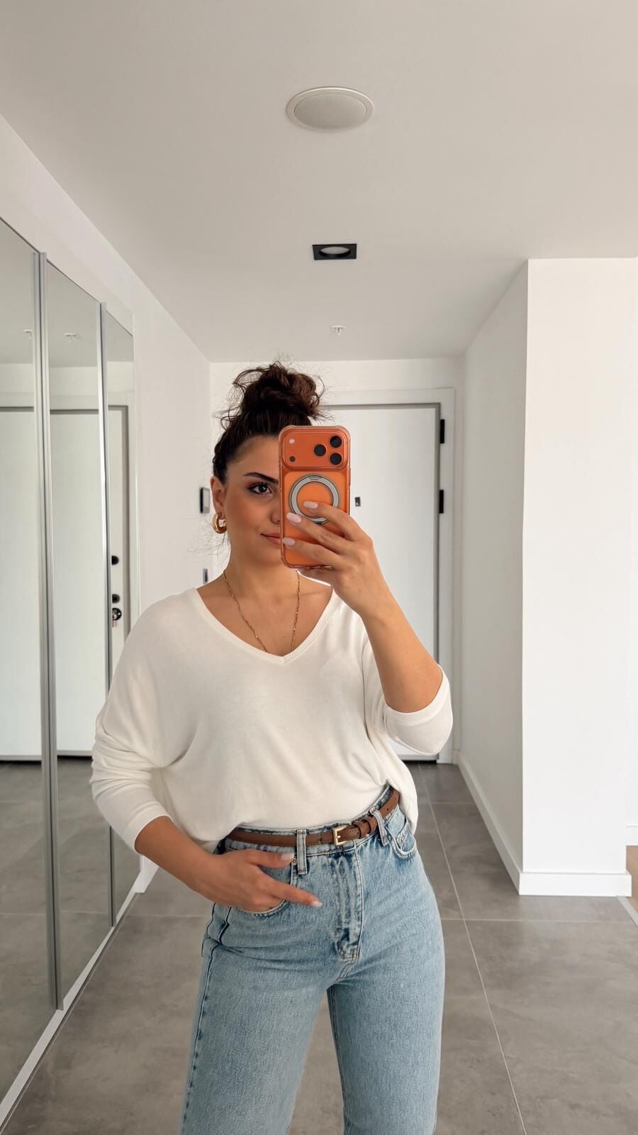 Yumoş Yarasa Bluz Ekru