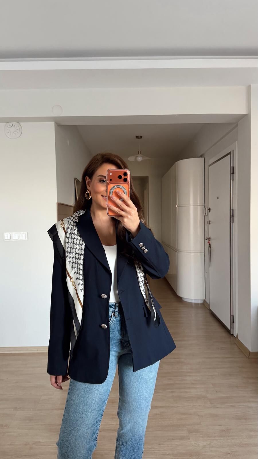 Gold Düğme Pensli Blazer Laci