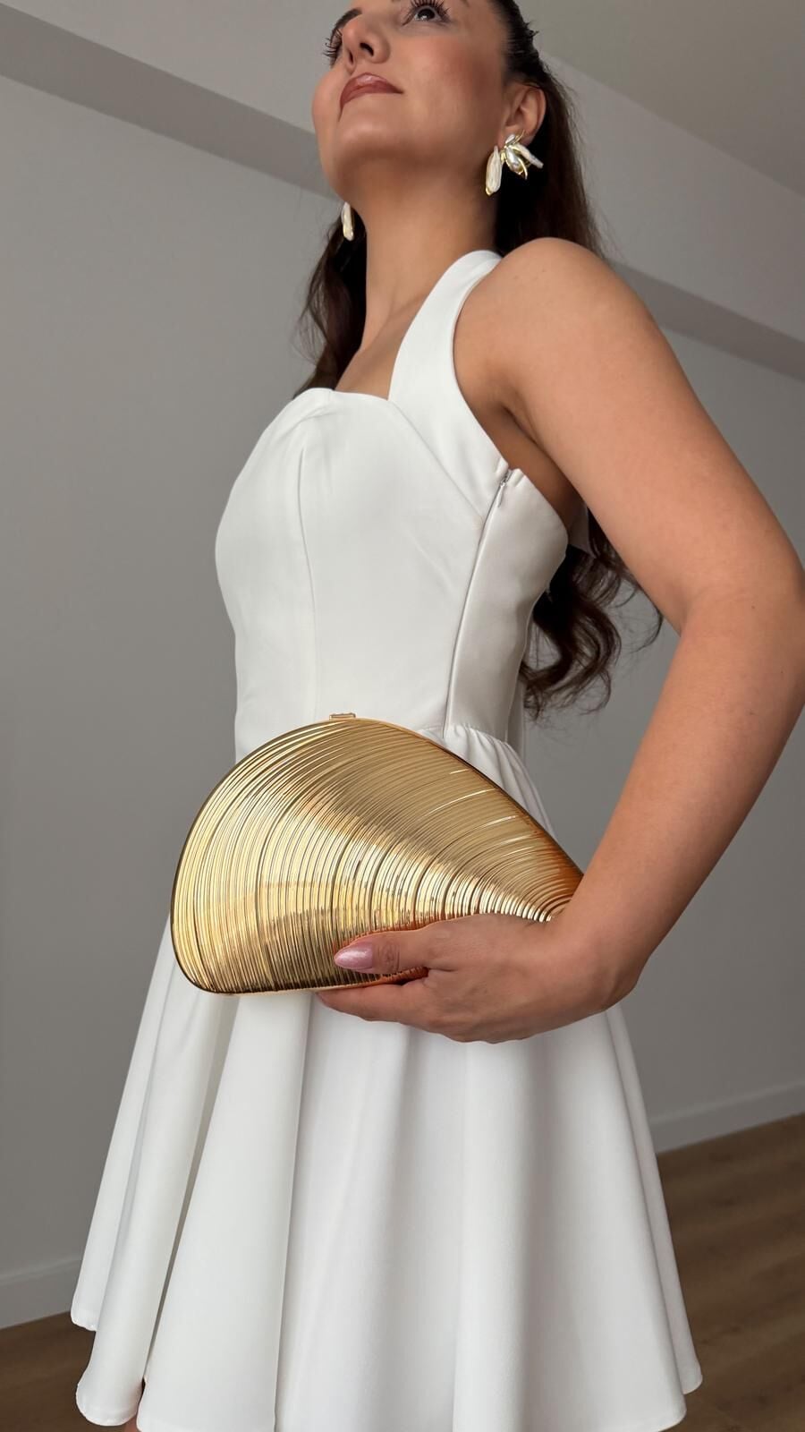 Oria Sculpt Çanta Gold