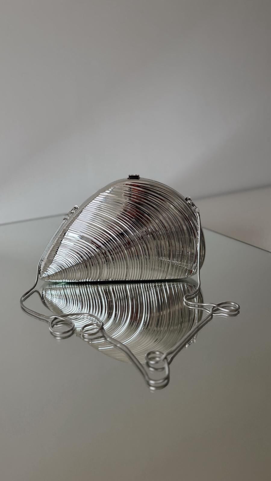 Oria Sculpt Çanta Silver