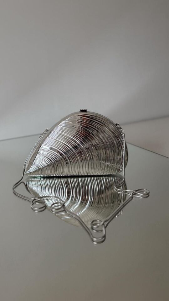 Oria Sculpt Çanta Silver