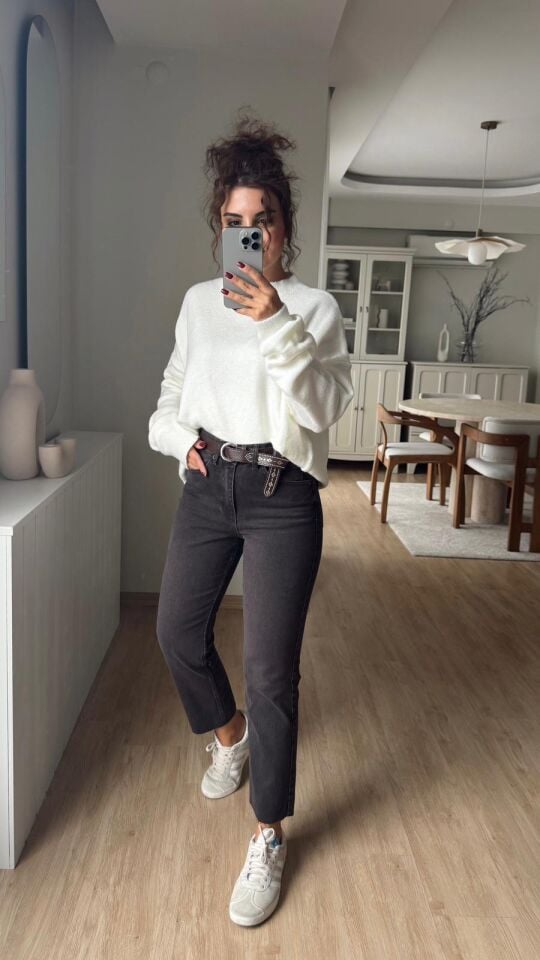 Kahve Kesik Jean 2402