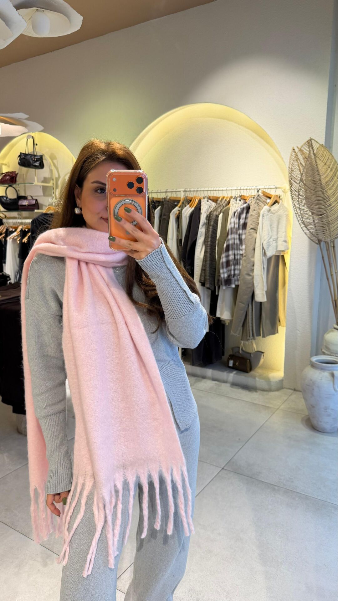 Şeker Pembe Yumoş Şal