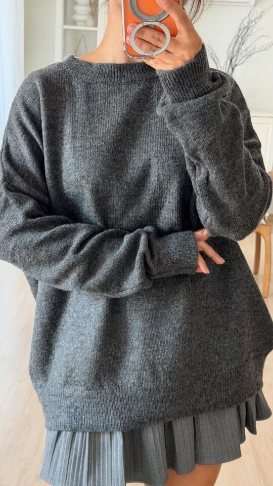 Salaş Triko Kazak Antrasit