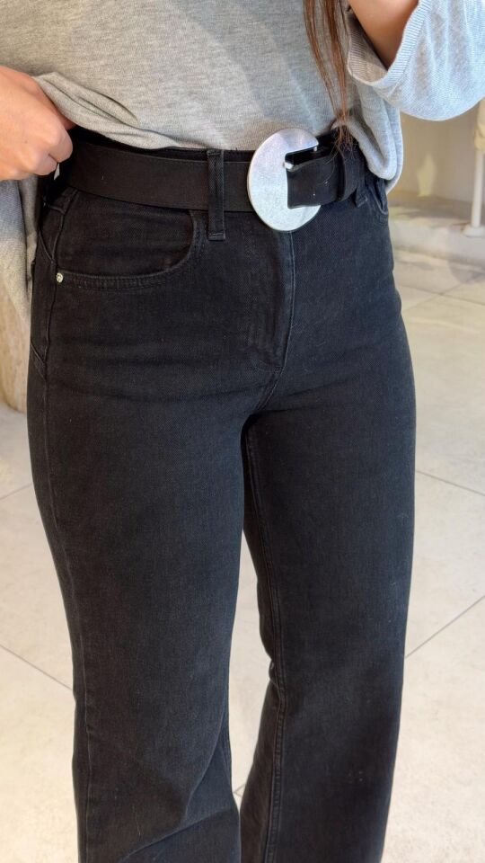 Krl İspanyol Jean Siyah