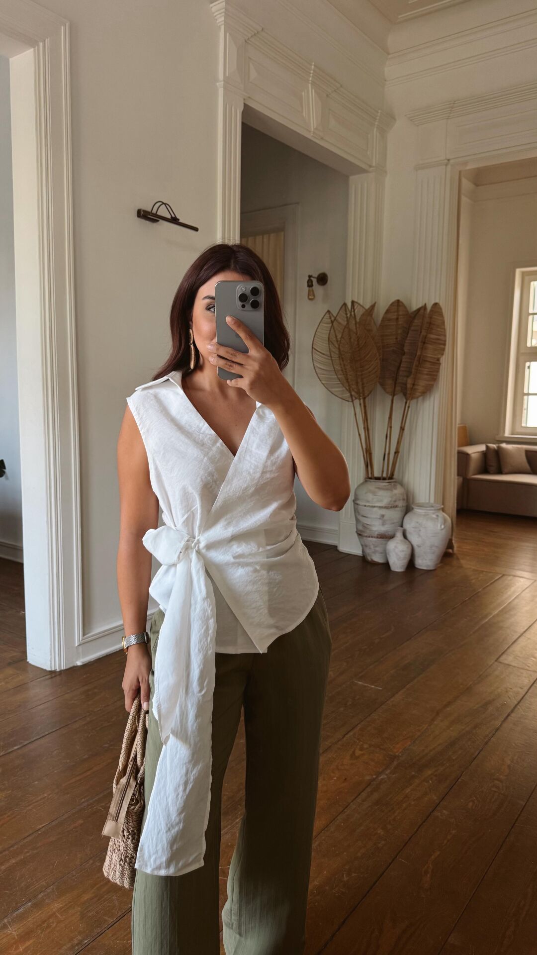 Anvelop Tencel Gömlek Beyaz