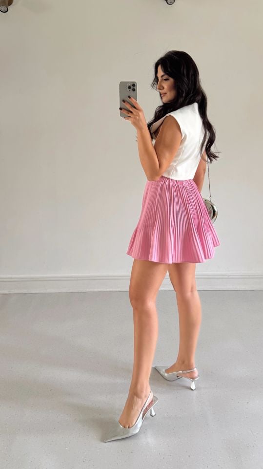 Piliseli Etek Pembe