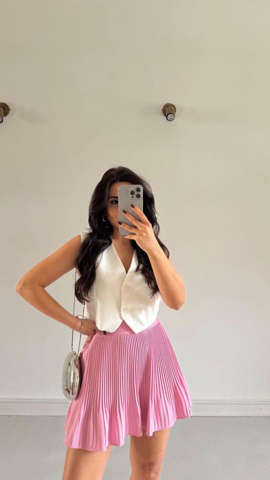 Piliseli Etek Pembe