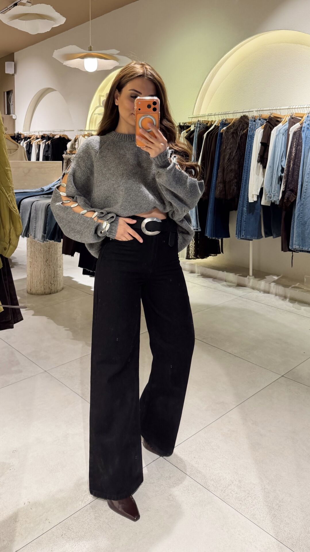 ZR Bol Paça Jean Siyah