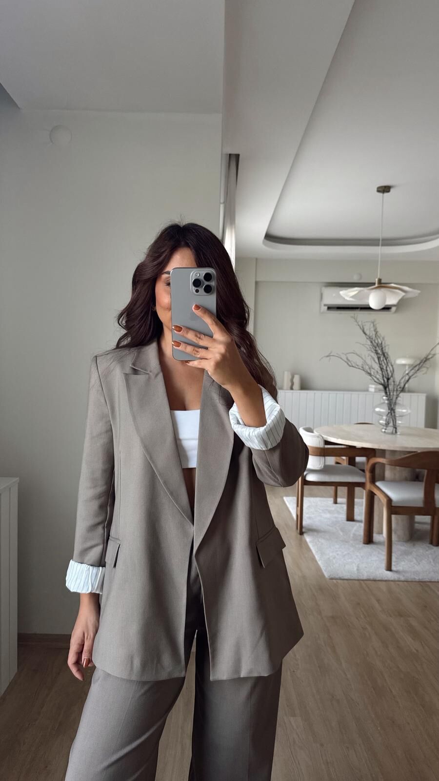 Garnili Kumaş Blazer Haki