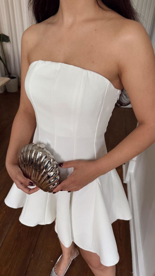 Silver Shell Çanta