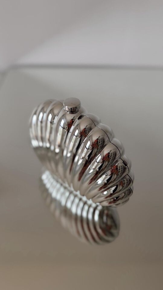 Silver Shell Çanta