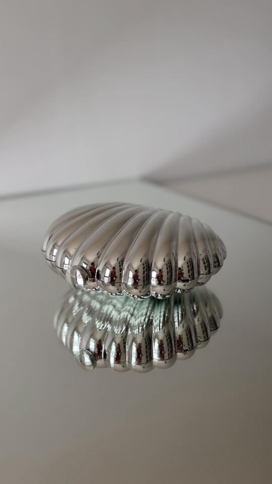 Silver Shell Çanta