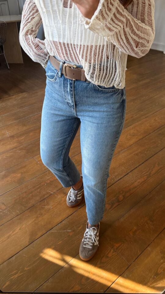 Toprak Taşlama Kesik Jean 2402