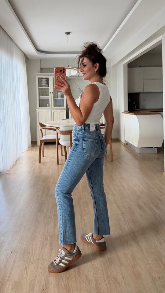 Toprak Taşlama Kesik Jean 2402