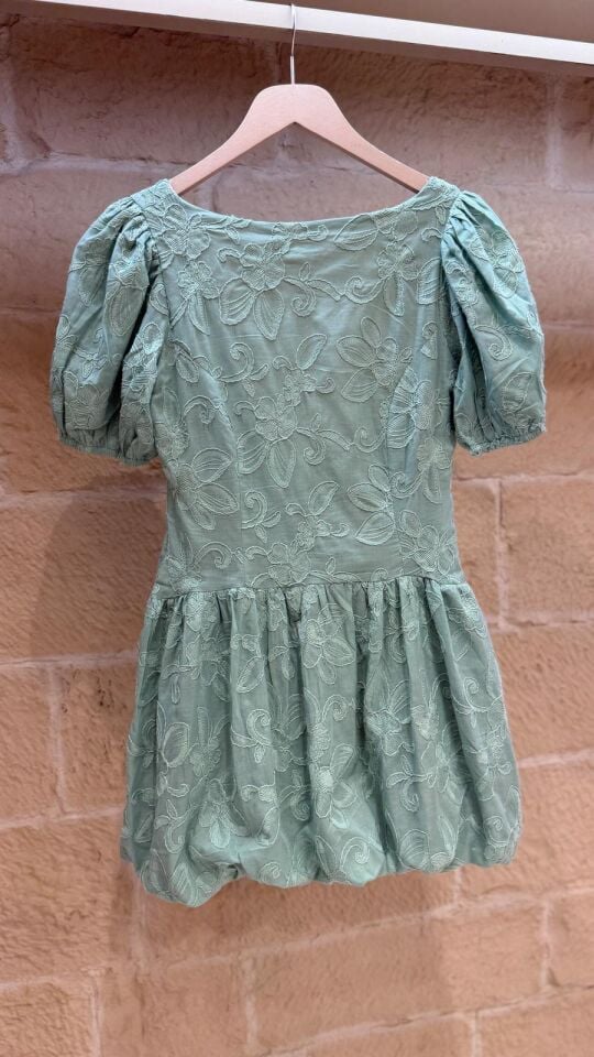 Brode Mini Elbise Mint