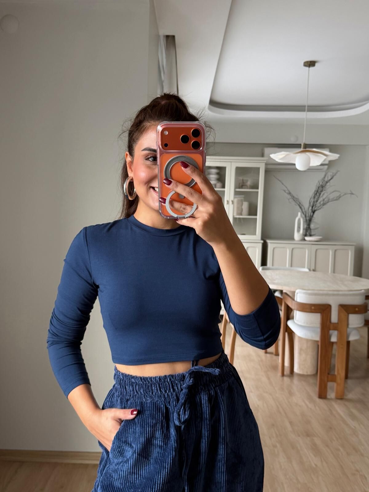 Basic Penye Crop Laci