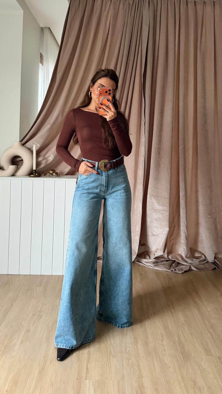 Taşlamalı Extra Wide Leg