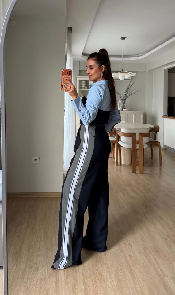 Fiena Gri Garnili Laci Pantolon