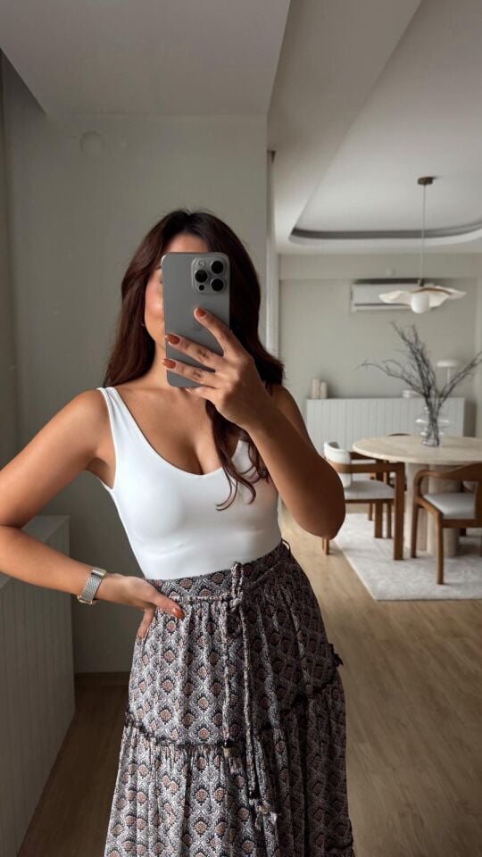 Jarse Bodysuit Beyaz