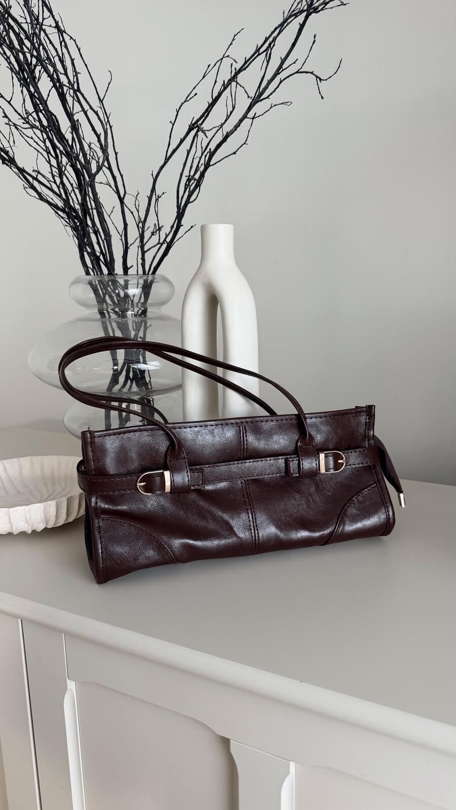 Vaella Deri Çanta Kahve