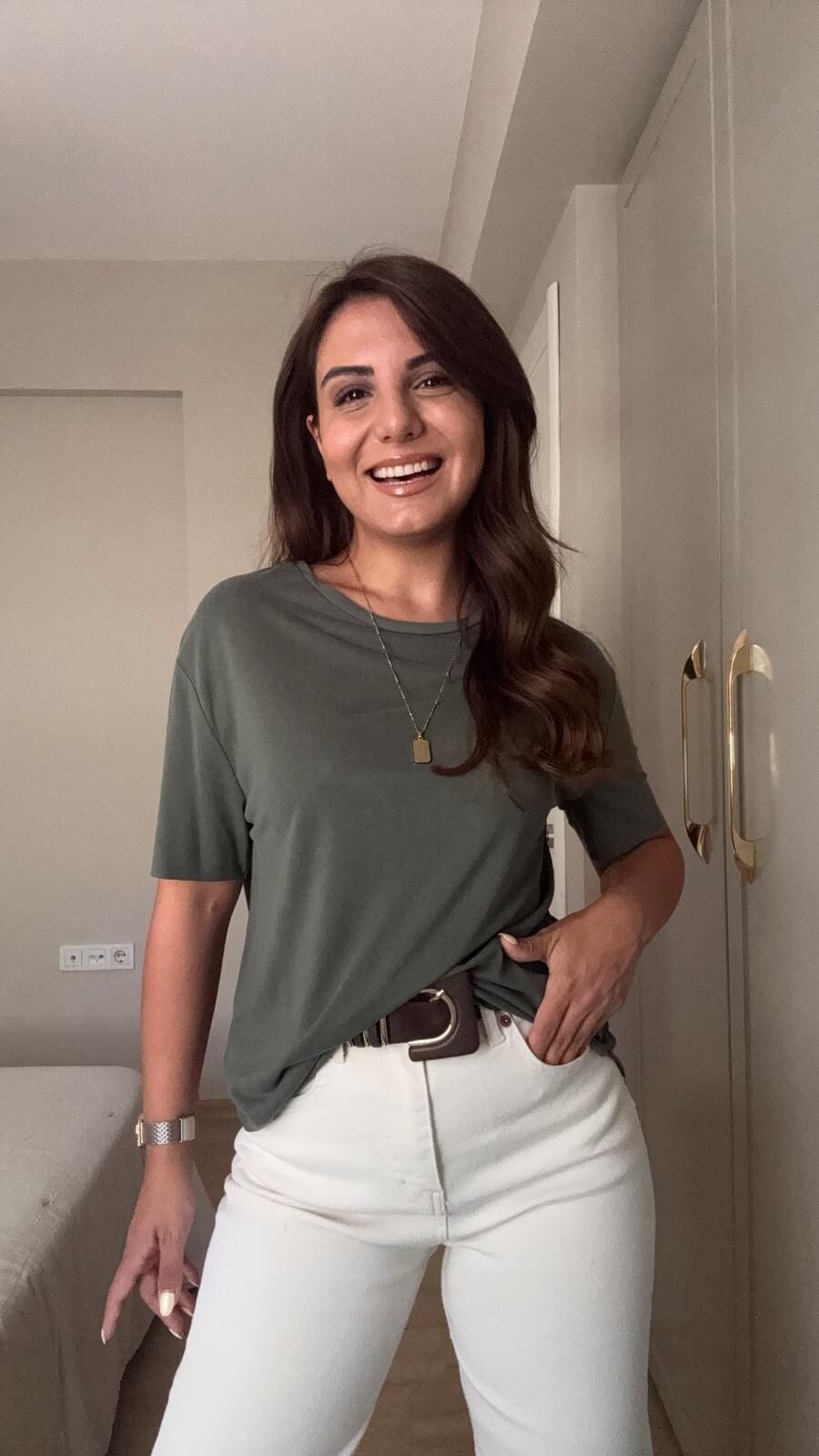 Modal Tişört Haki