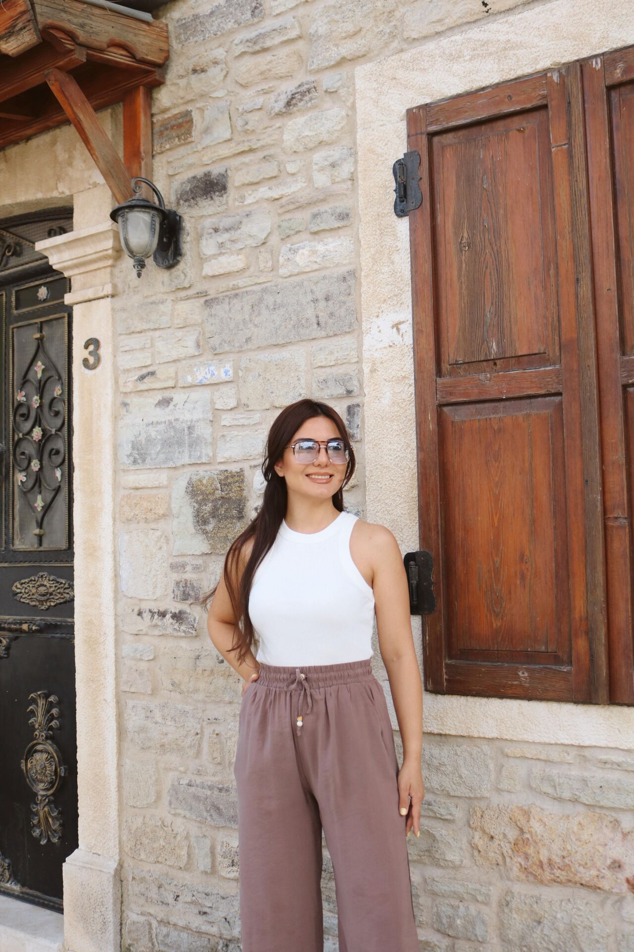 Ekru Kolsuz Fitilli Atlet