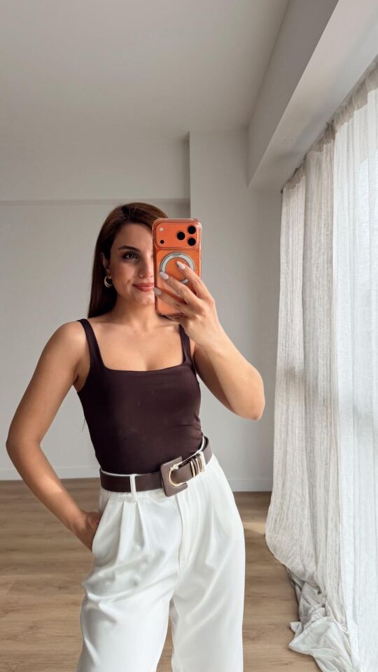 Kolsuz Bodysuit Kahve