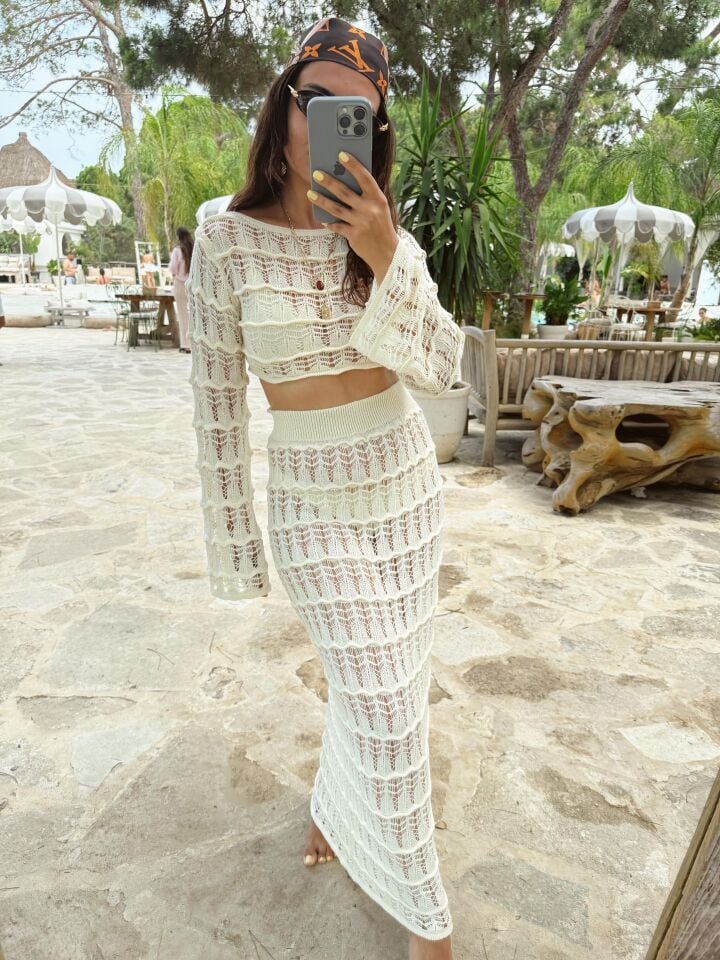 Ajurlu Beachwear Takım