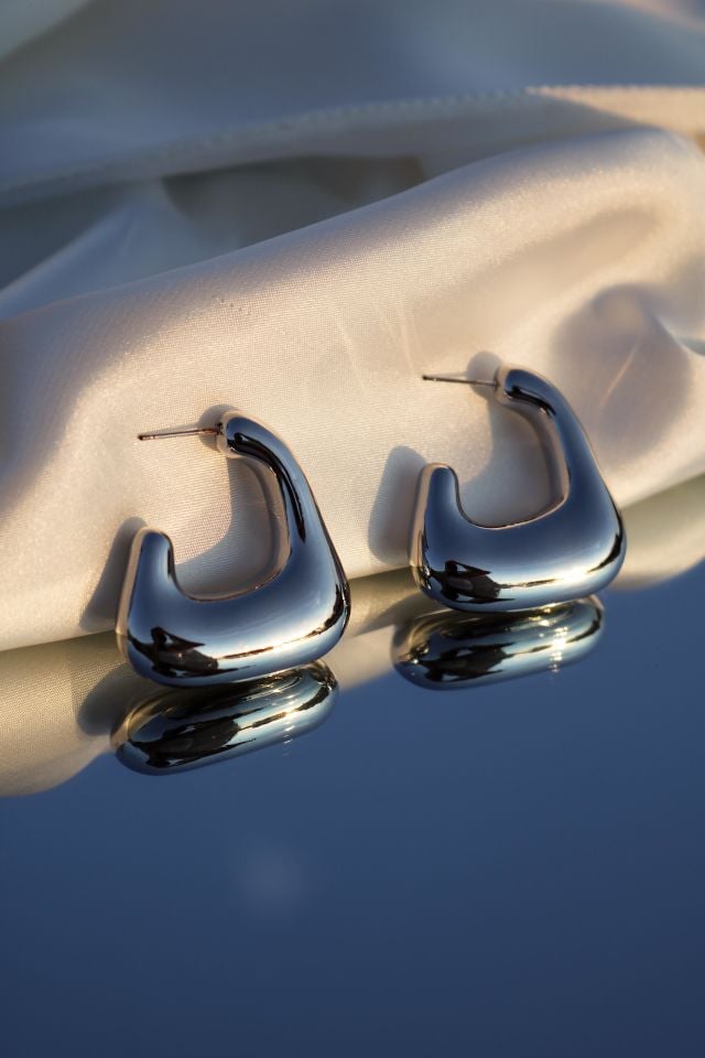 Glam Silver Küpe