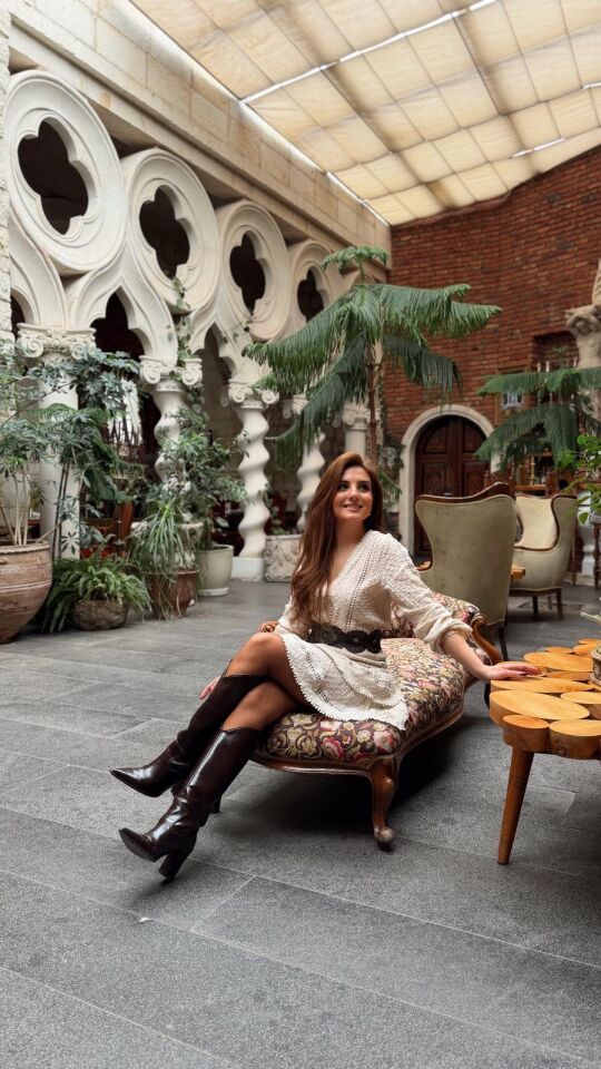 Müslin Katlı Etek Bej