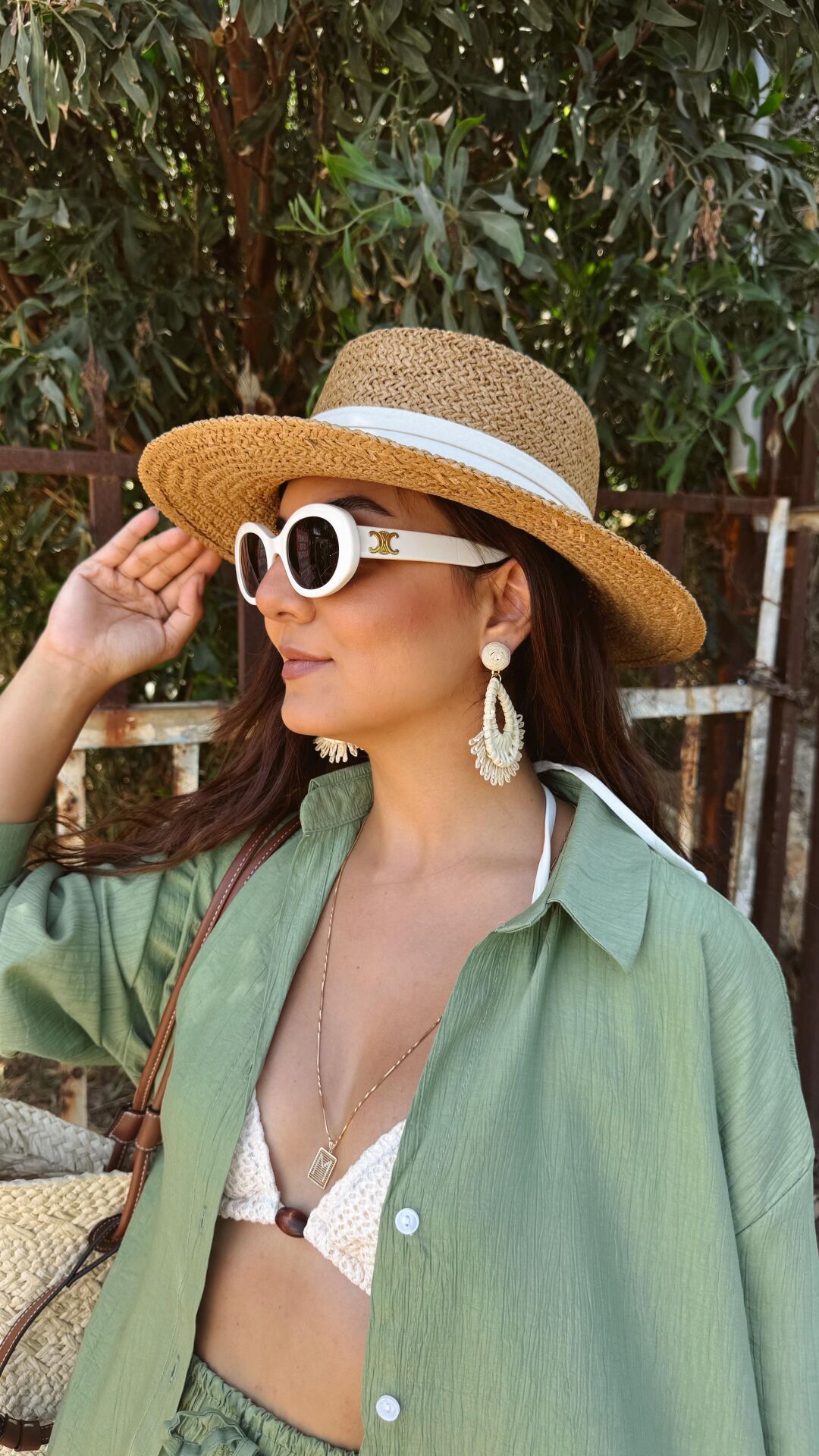 Şeritli Kovboy Şapka