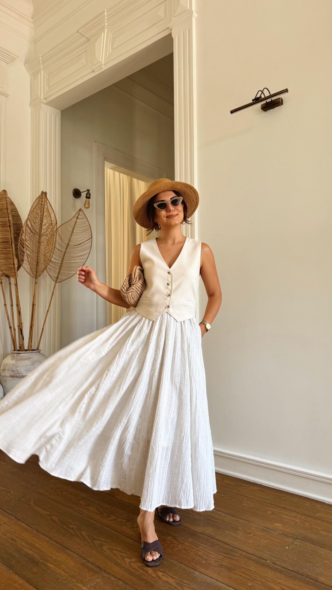 Uzun Gofre Etek Taş