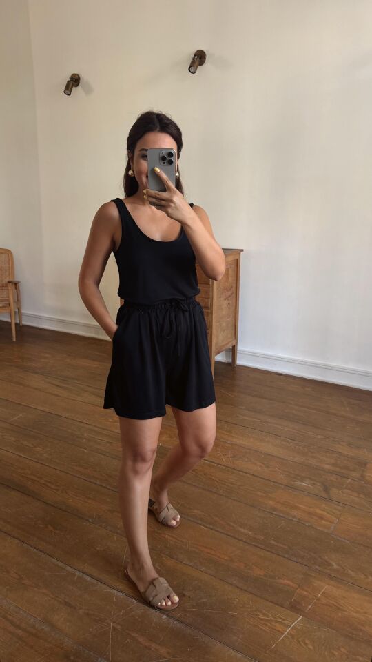 Basic Şortlu Takım Siyah