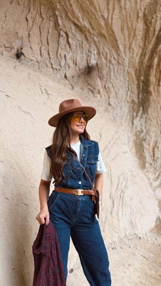 Kolsuz Denim Tulum Lacivert