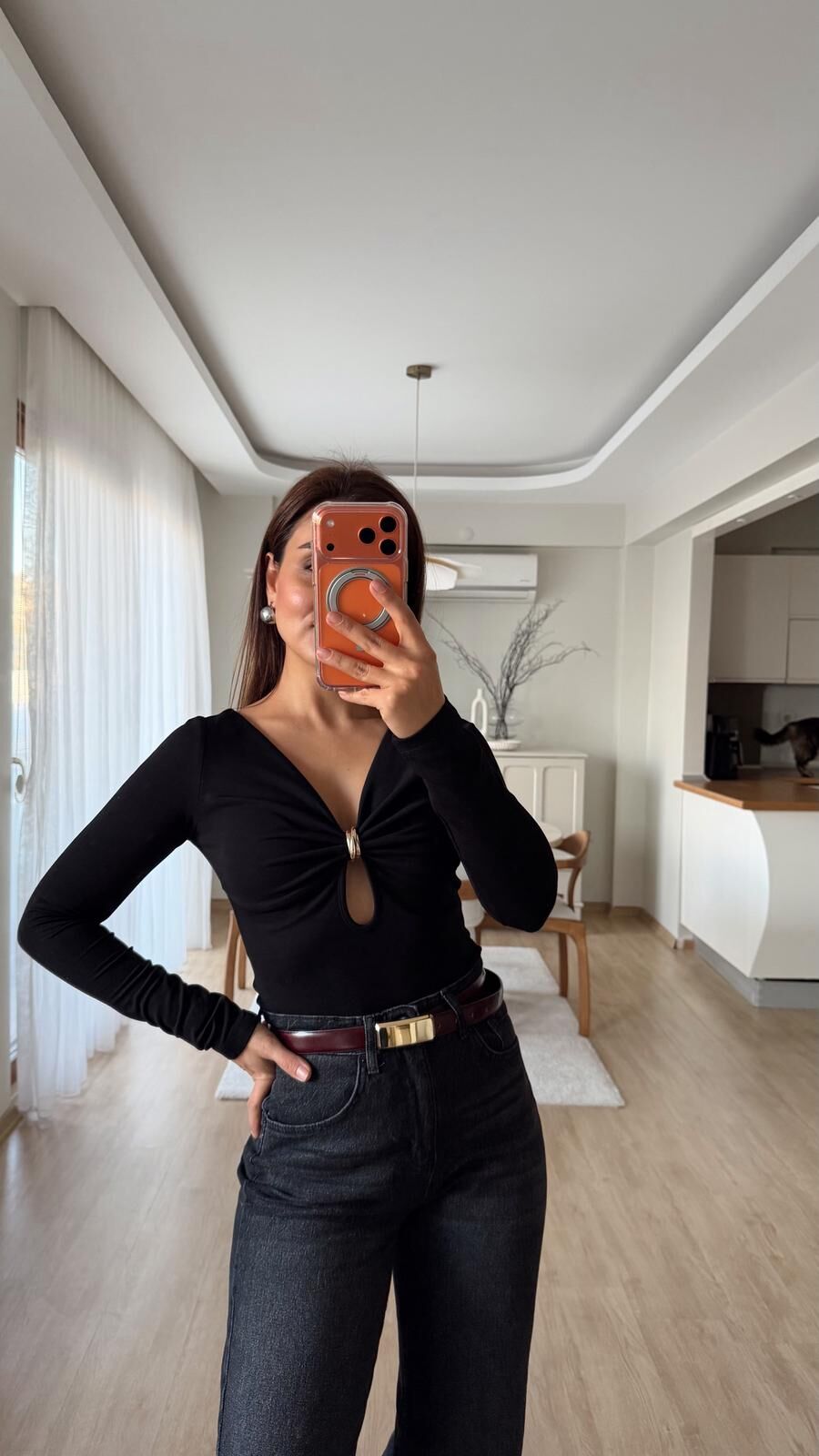 Gold Tokalı Bodysuit