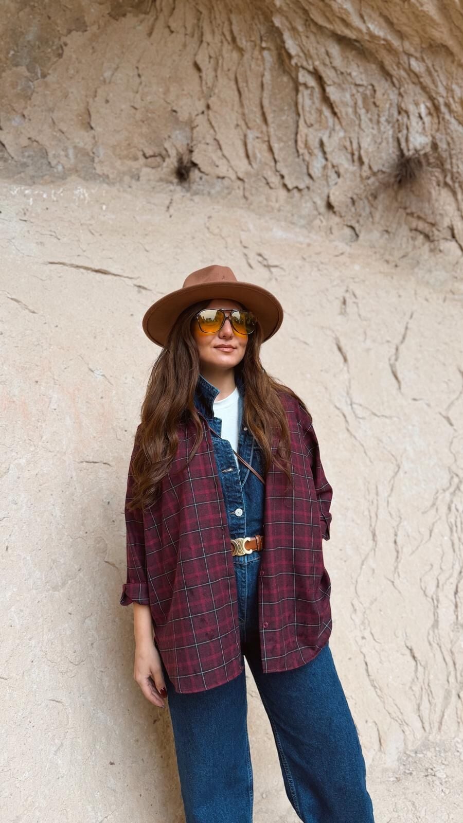 Msm Ekose Gömlek Bordo