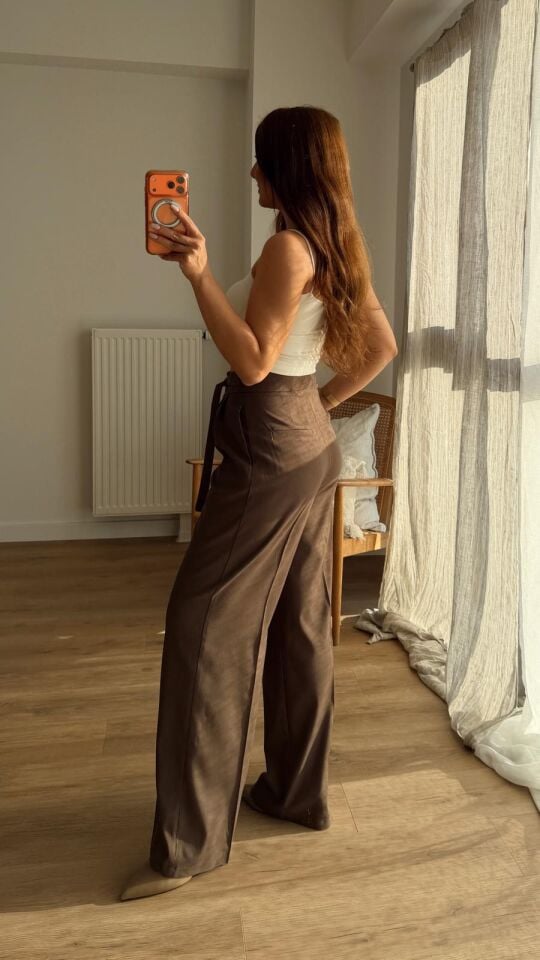 İtalyan Bel Kahve Pantolon