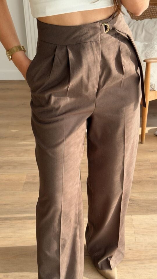 İtalyan Bel Kahve Pantolon