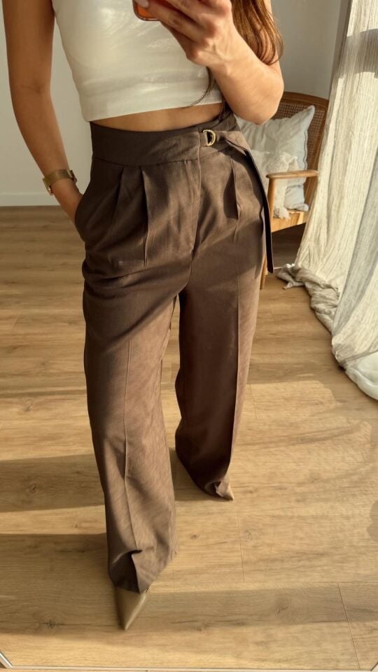 İtalyan Bel Kahve Pantolon