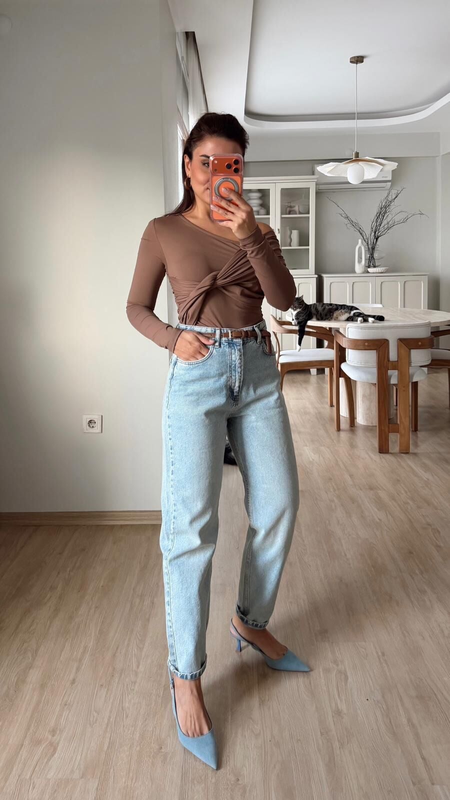 Açık Mavi Qz Mom Jean