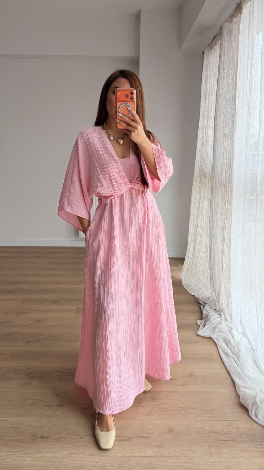 Bluz Elbise Takım Pembe
