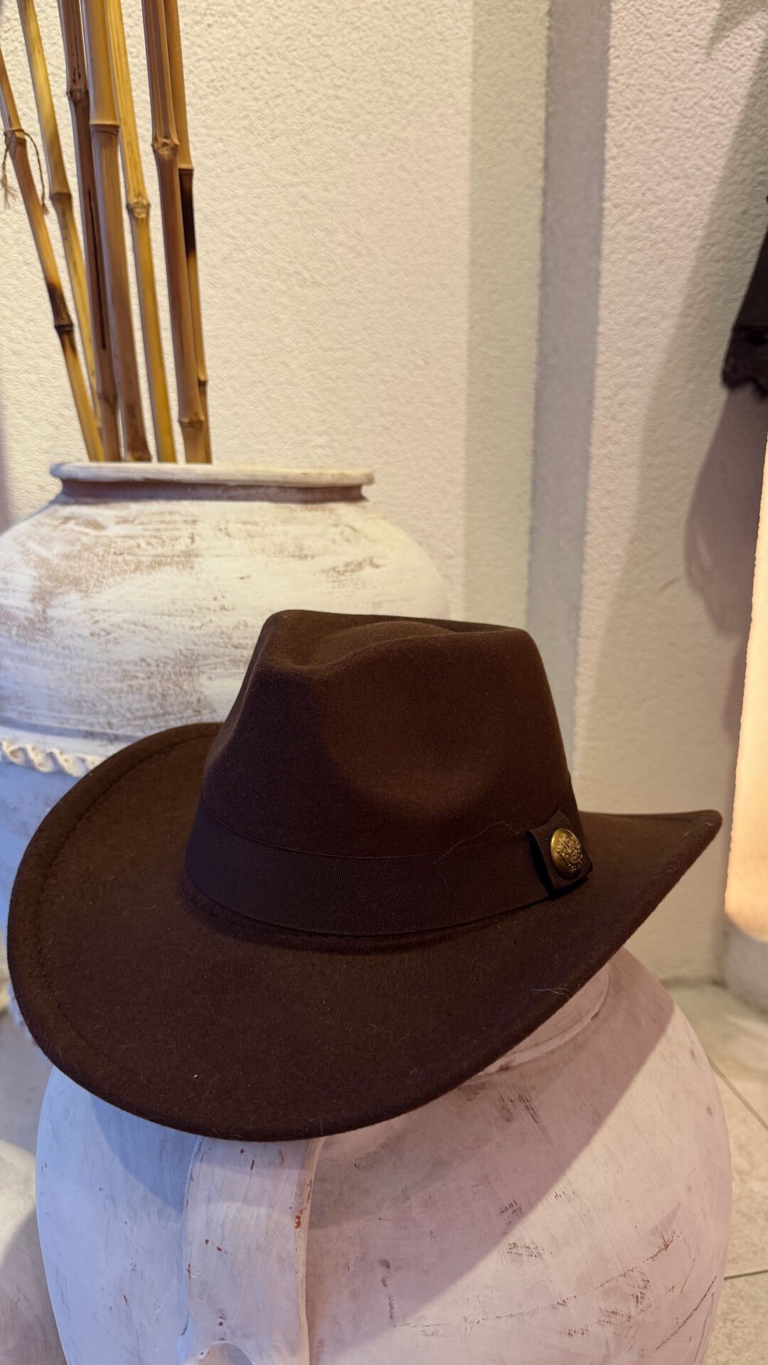 Kahve Western Şapka