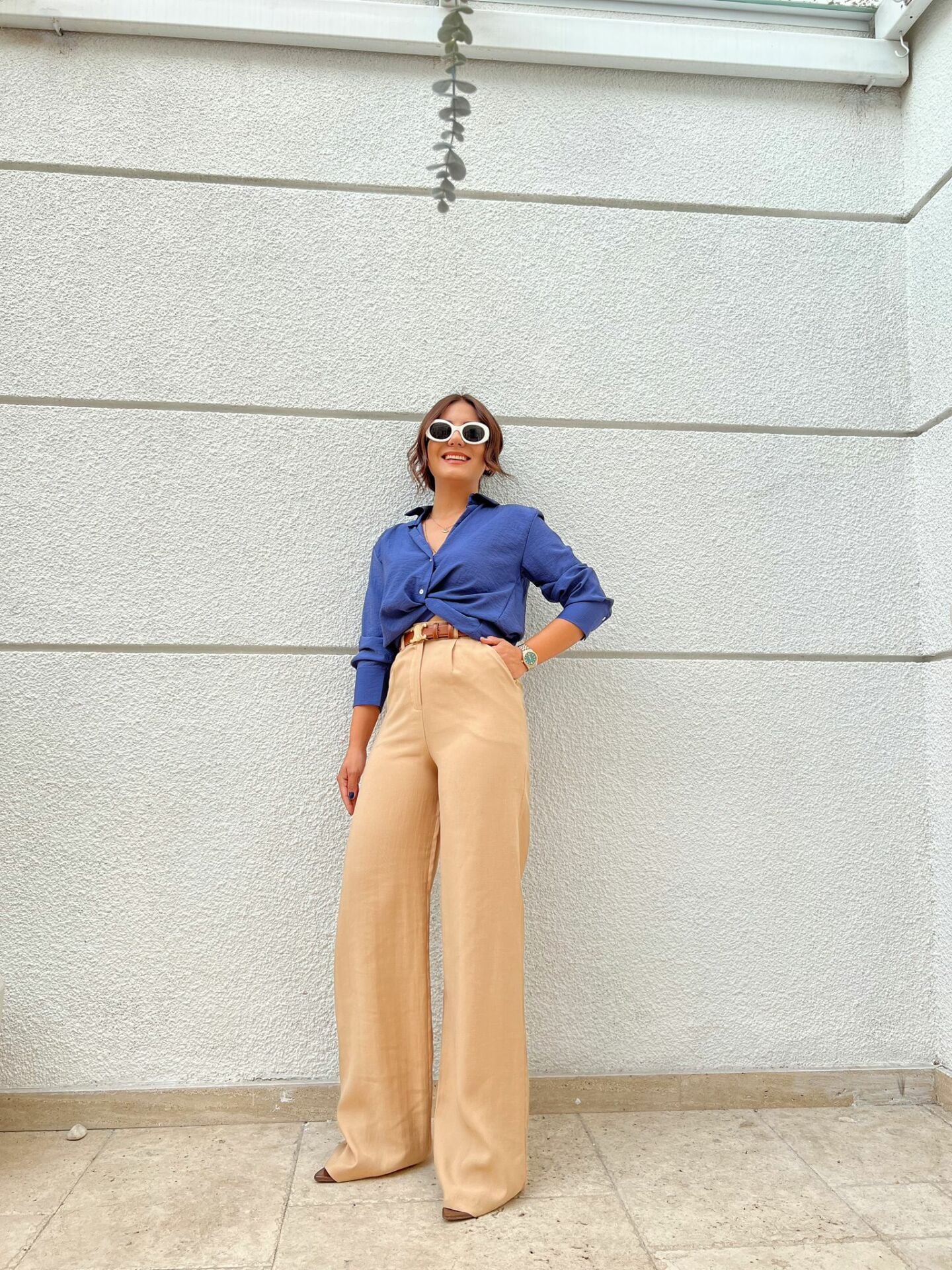 Kumaş Palazzo-Koyu Bej