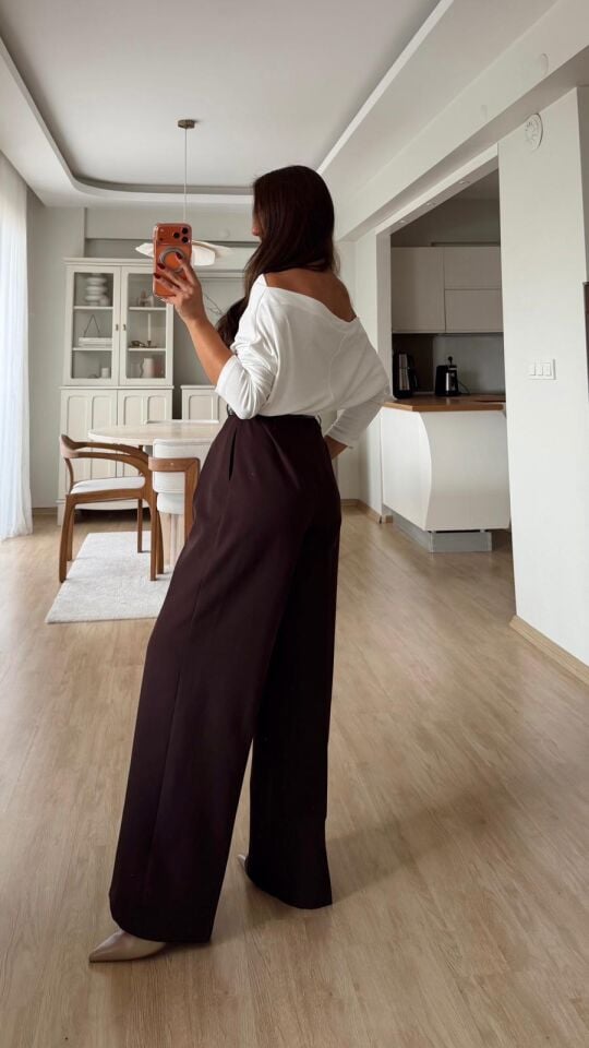 Crocodile Kemer Pantolon Kahve