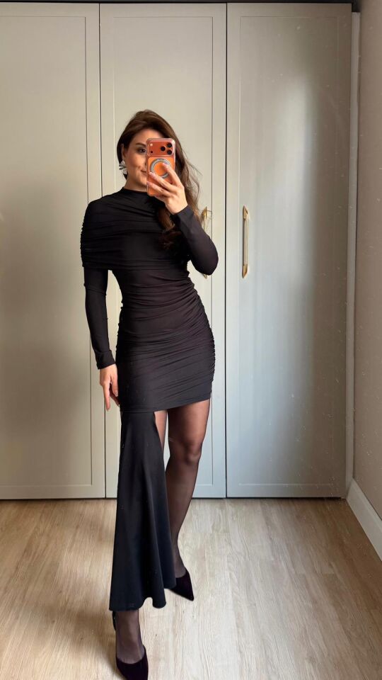 Elena Siyah Elbise